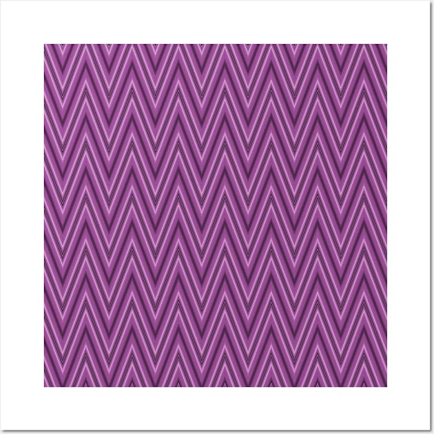 Purple Stripes Wall Art by StripePatterns